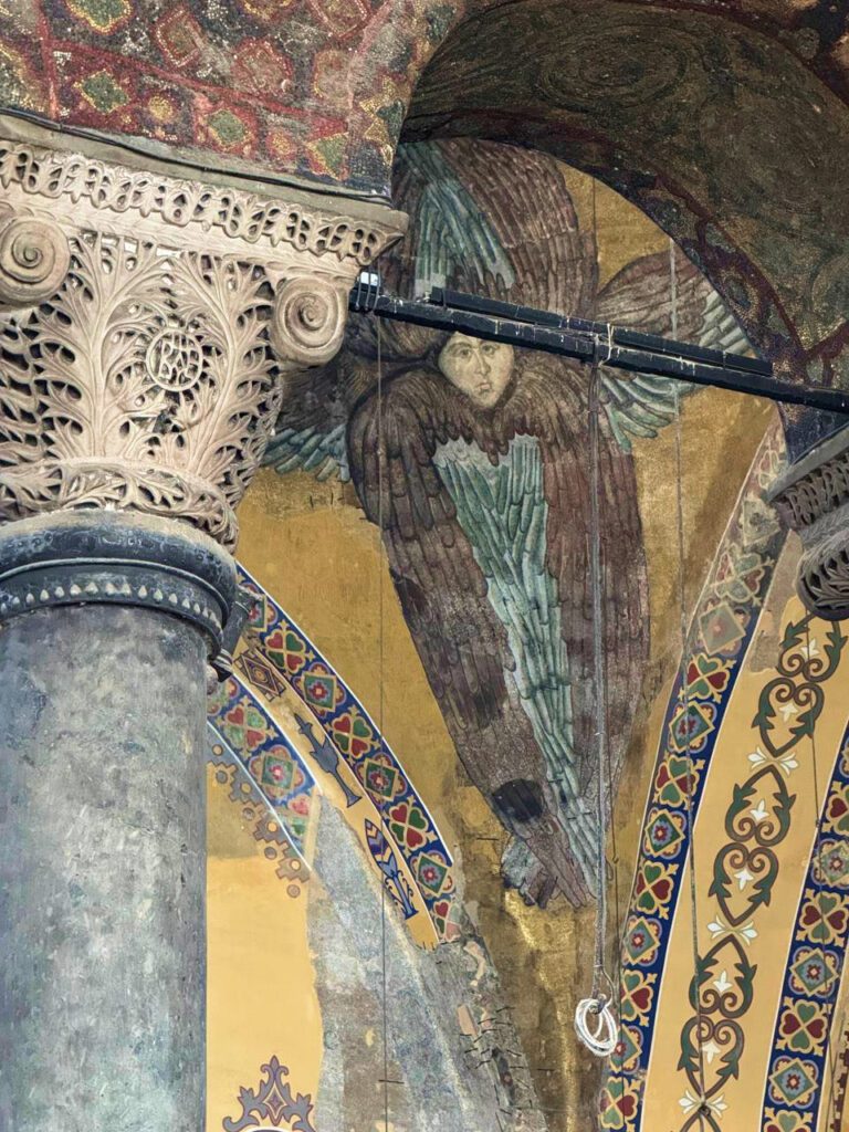 Seraphim angel mosaic inside Hagia Sophia