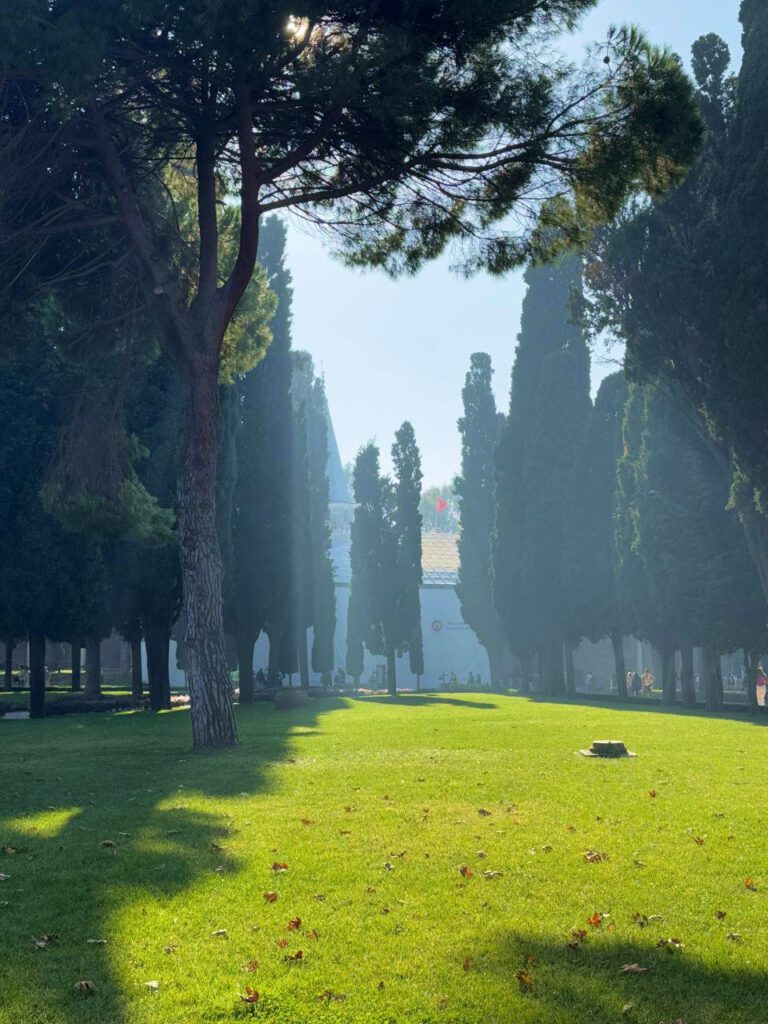 Tree-lined gardens of Topkapi Palace Istanbul