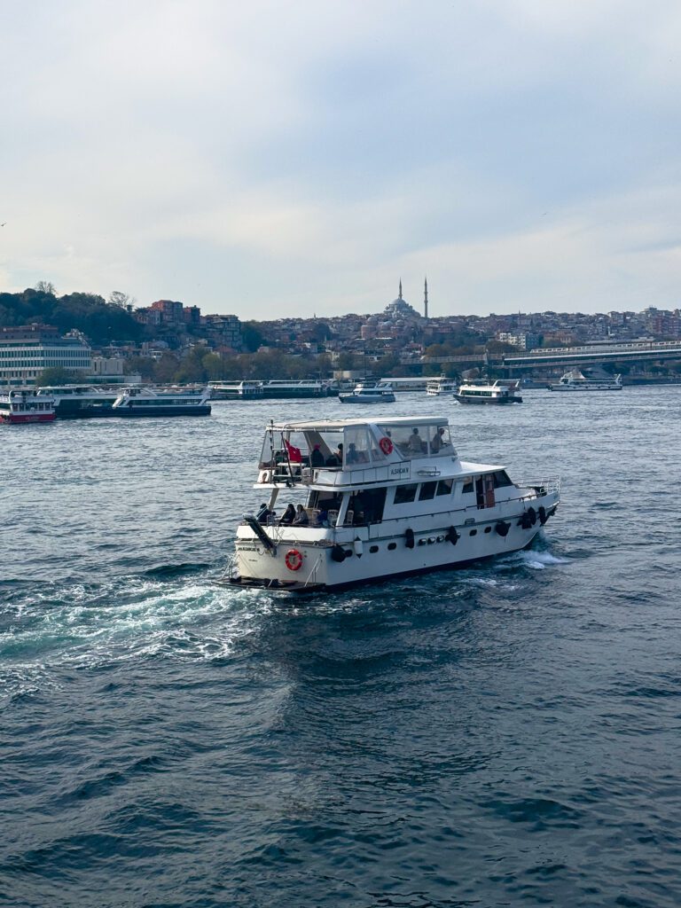 Ferry crossing the Bosphorus in Istanbul