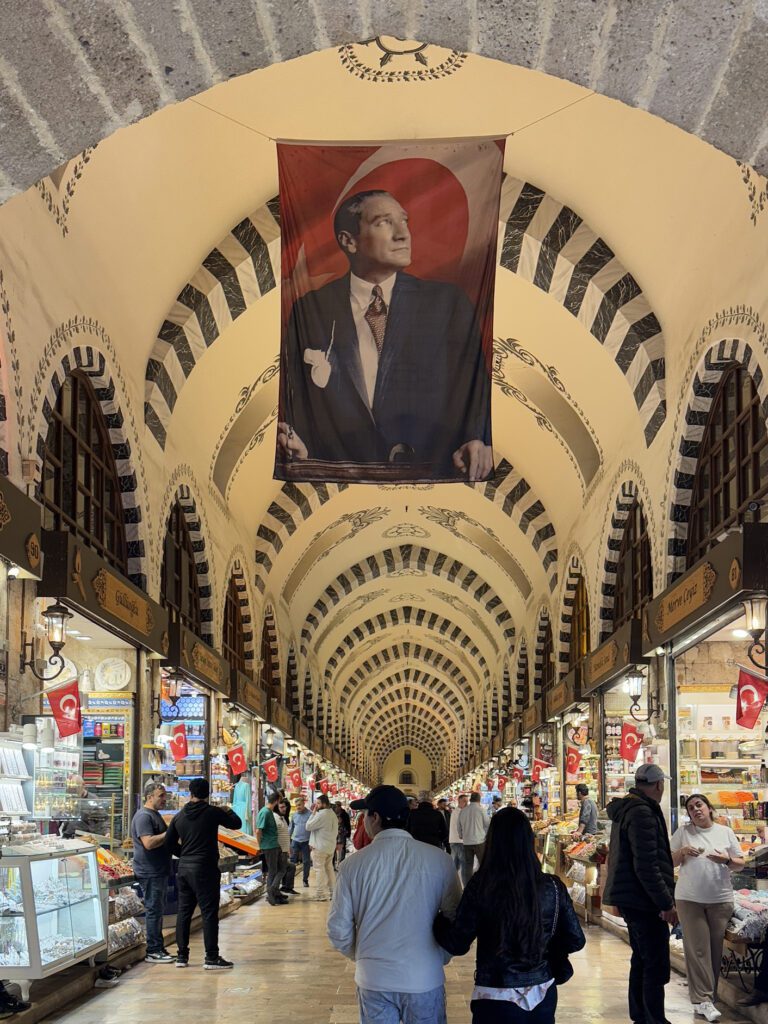 Bustling interior aisle of Grand Bazaar Istanbul, essential stop on a weekend itinerary
