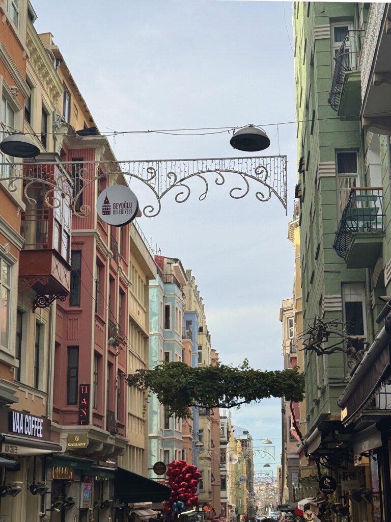 Colorful street in Istanbul