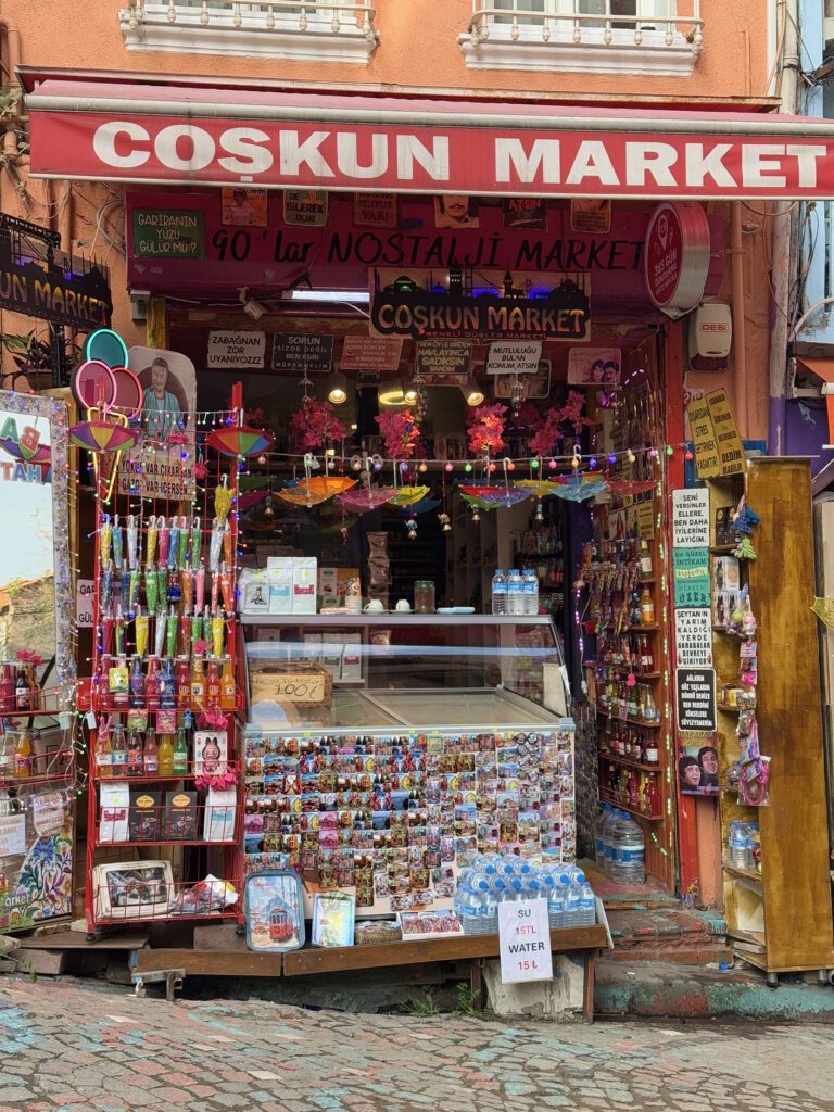 Colorful local shop in Balat Istanbul, authentic neighborhood stop on a weekend itinerary