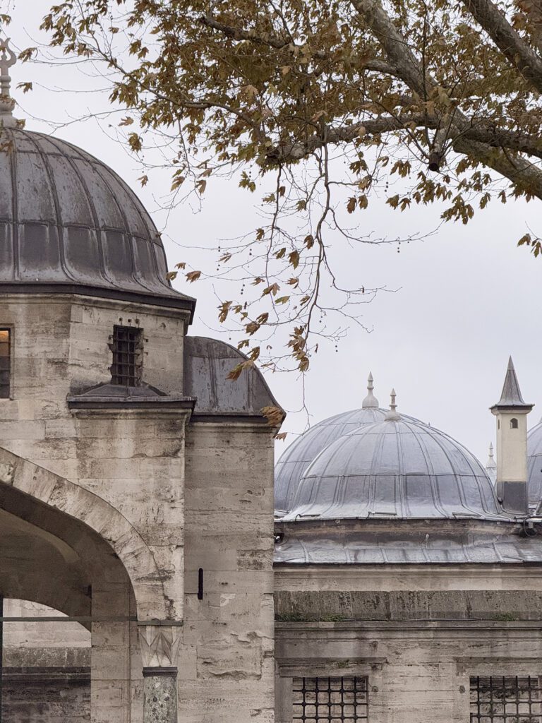 Exterior domes of Suleymaniye Mosque in Istanbul, historic landmark on a weekend itinerary