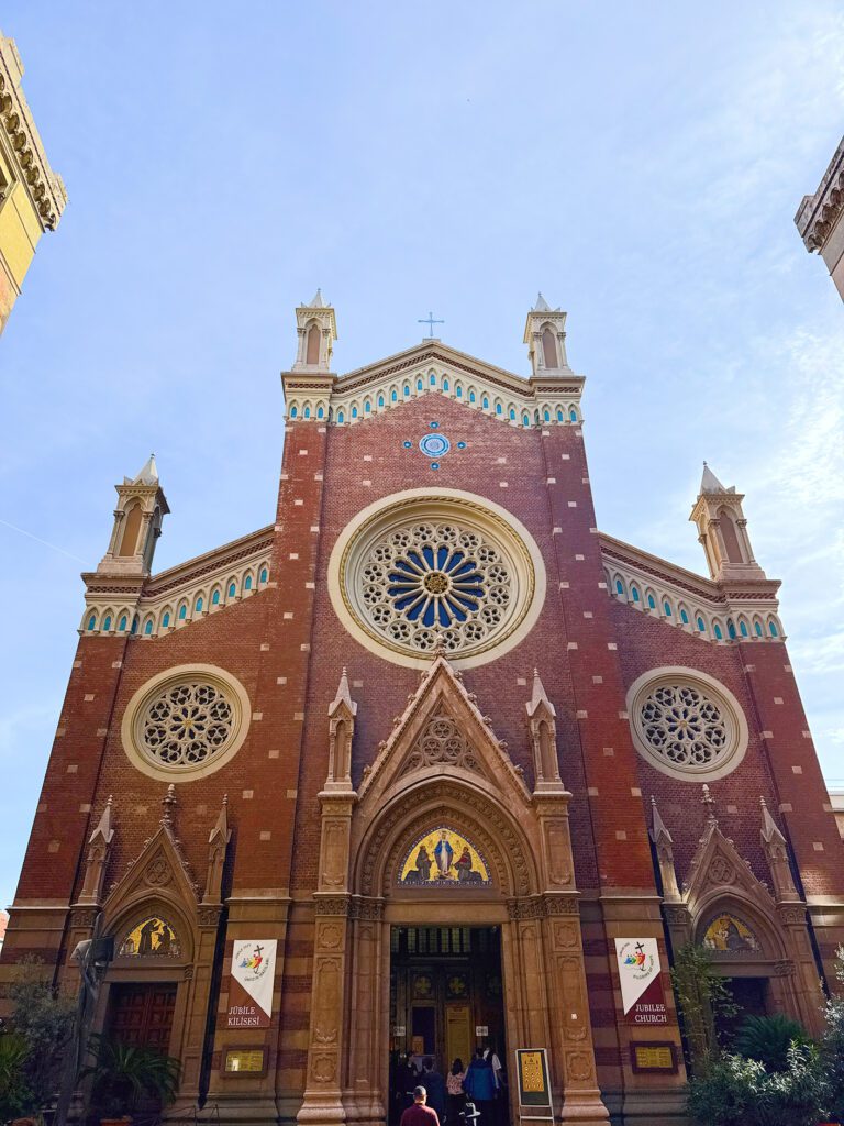 Church facade on Istiklal Street