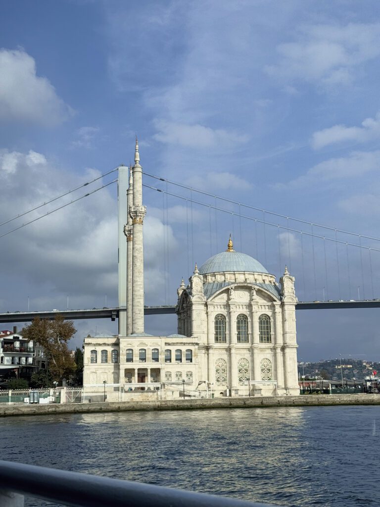 Ortakoy Mosque by the Bosphorus in Istanbul, scenic highlight of a weekend itinerary